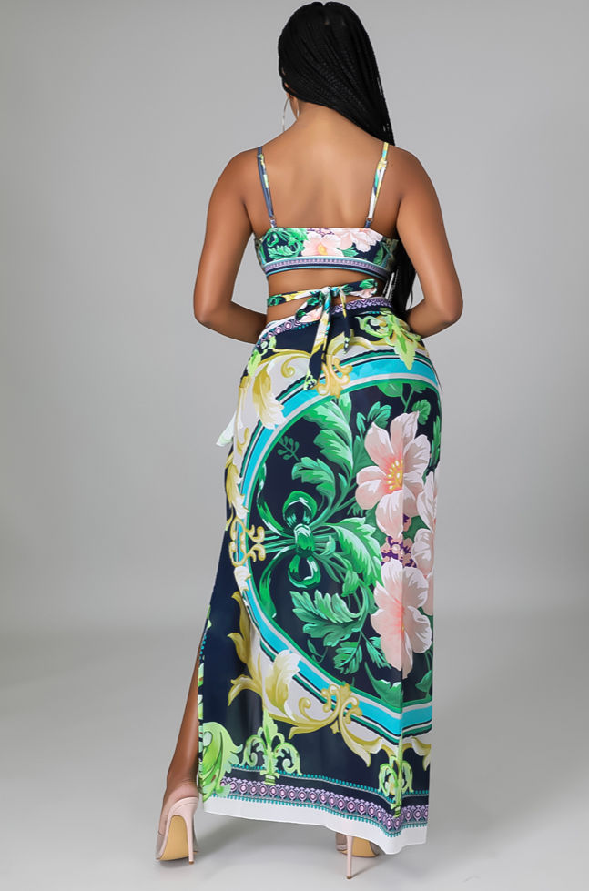 Thumbnail: 3pc Oasis Bound Swimsuit Set 