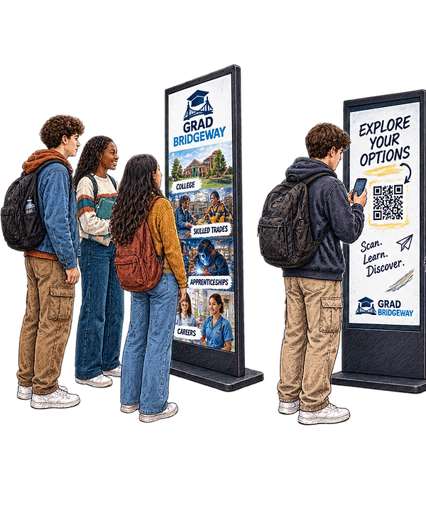Students Using Grad Bridgeway