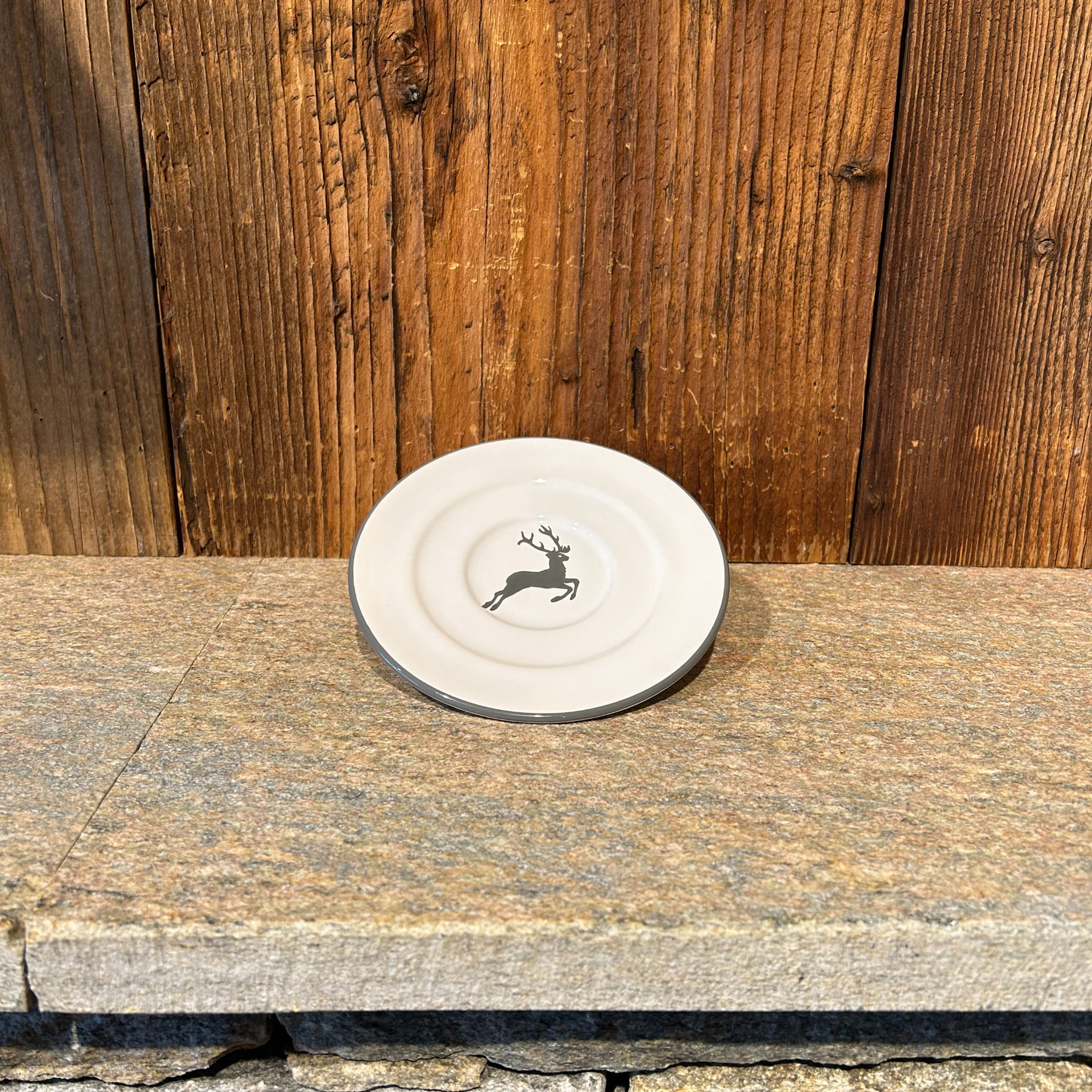 Unterteller Kaffee Hirsch grau