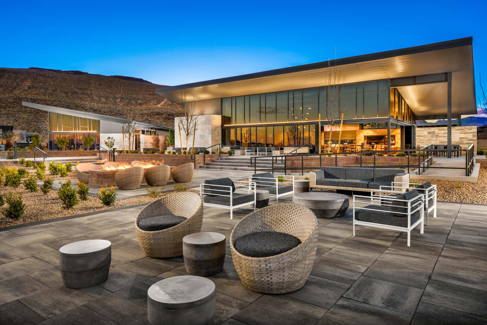 1-Mesa Ridge-Rec Center_Exterior Twiligh