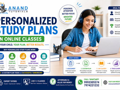 Personalized Study Plans in Online Classes