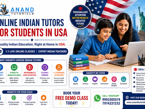 Online Indian Tutors for Students in USA โ Best 1:1 Learning Solution
