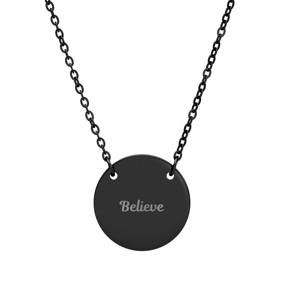 Thumbnail: Believe - Circle Necklace (Engraving)