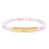 Thumbnail: Believe - Natural Stone Stretch Bar Bracelet (Engraving)