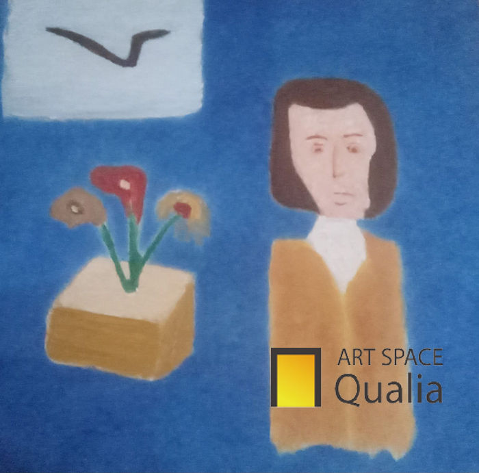 A dear friend_95x95cm_oil on canvas