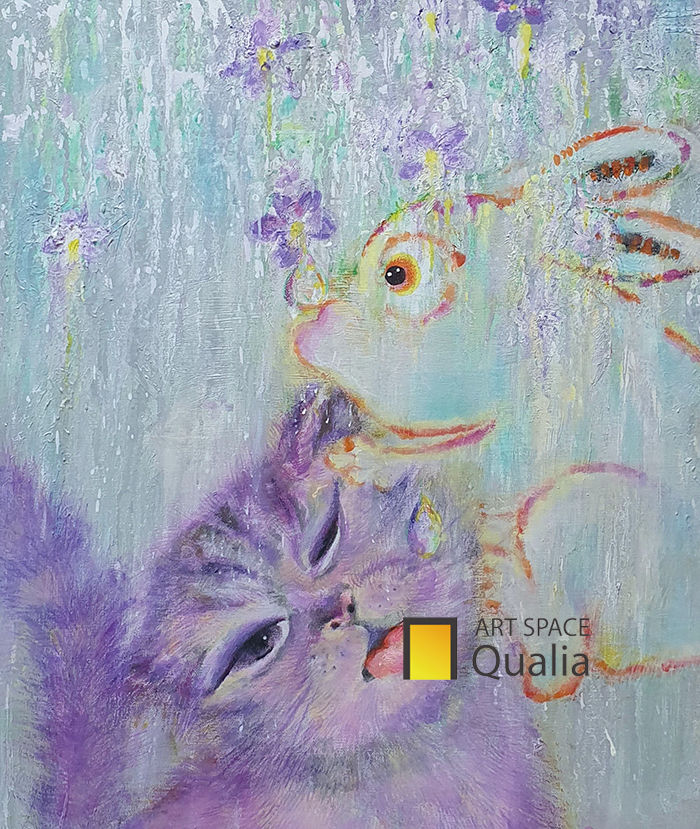 PoPo PePe 6,53✕45cm  ,Oil on canvas,2022