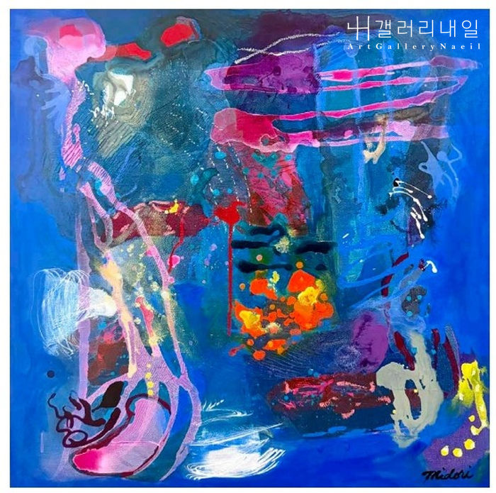 MIDORI MC CABE, The Weight of Light, 캔버스에 혼합 매체, 61 × 61 cm, 2026