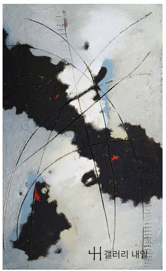 CLAUDIO VERGANTI, Untitled, 모래, 목재에 혼합 기법, 70 × 50 cm, 2024