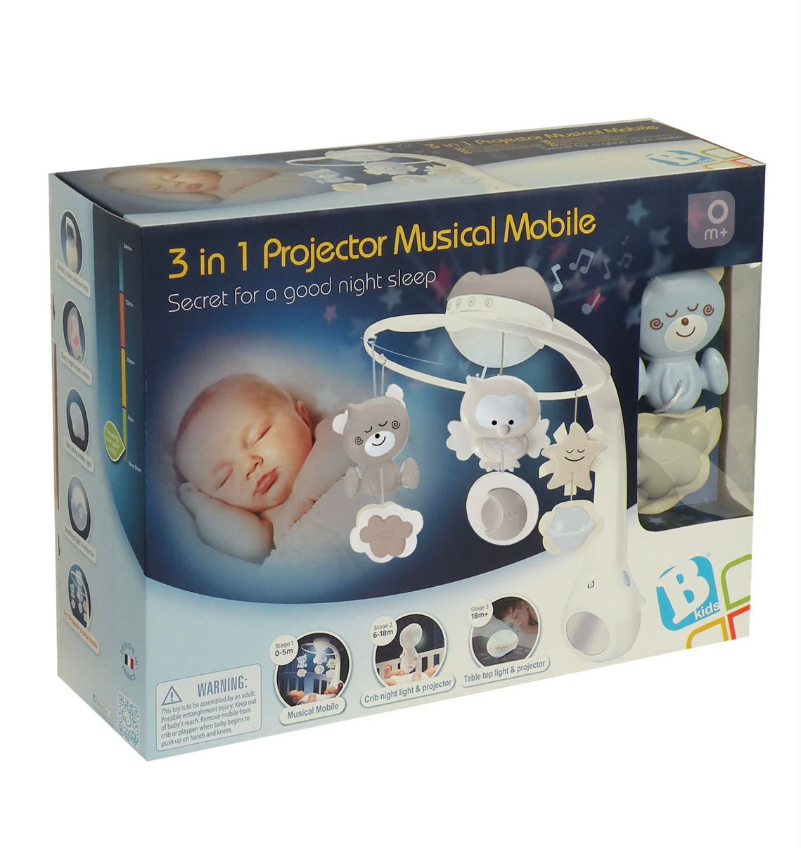 INFANTINO Móvil Proyector 3 en 1 Beige