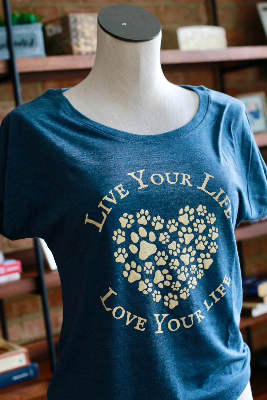 Paw Heart Navy