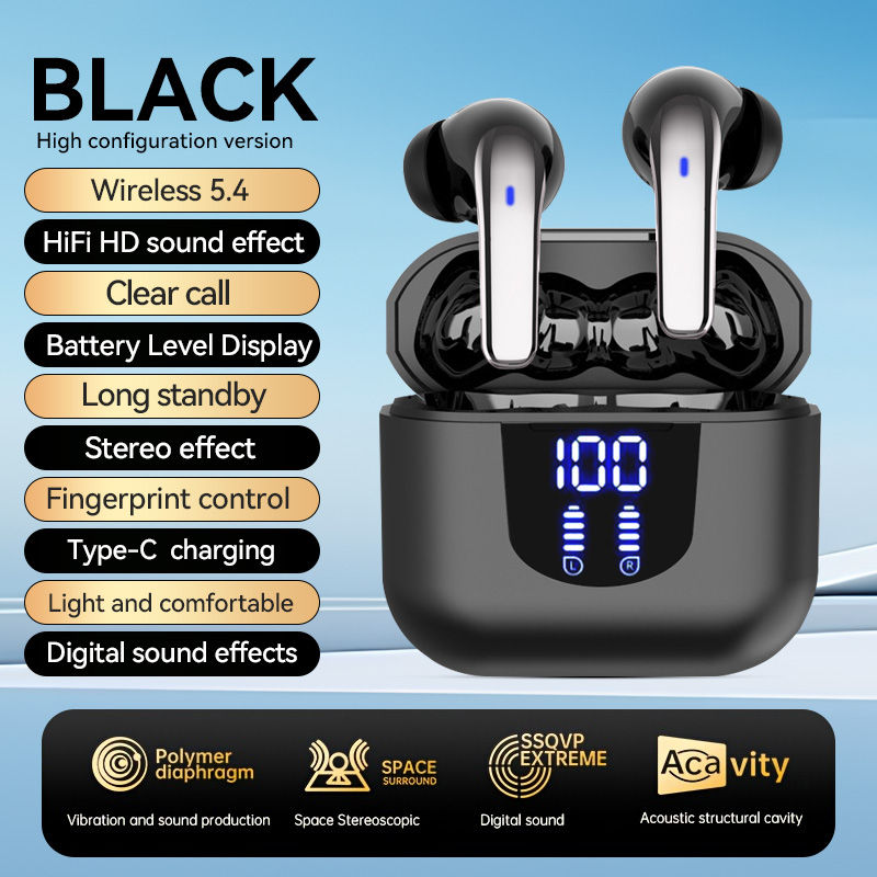 Thumbnail: ZentrixTWS wireless earphones, heavy bass stereo noise reduction for calls, ultr