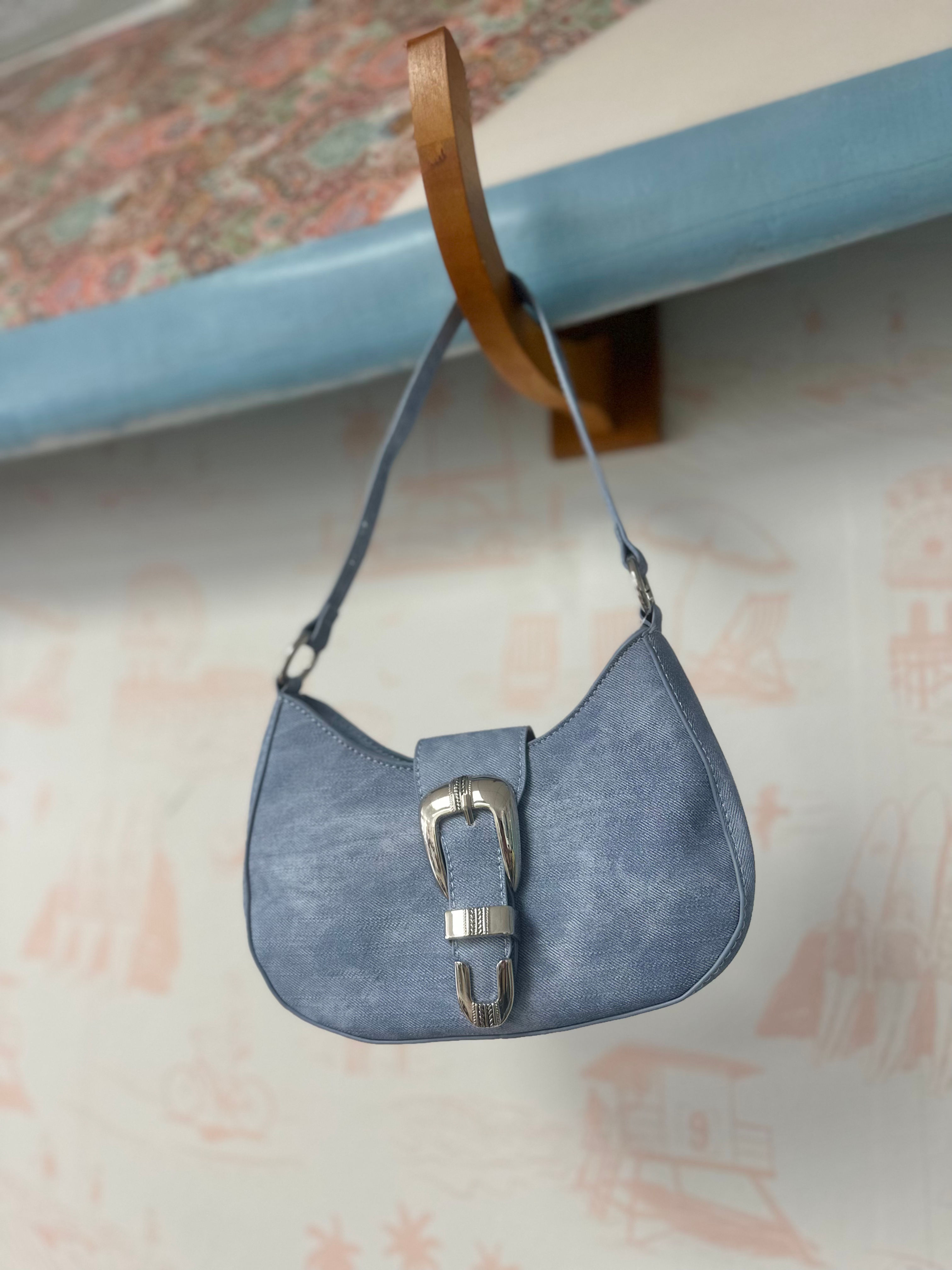 Denim Daydream Buckle Bag
