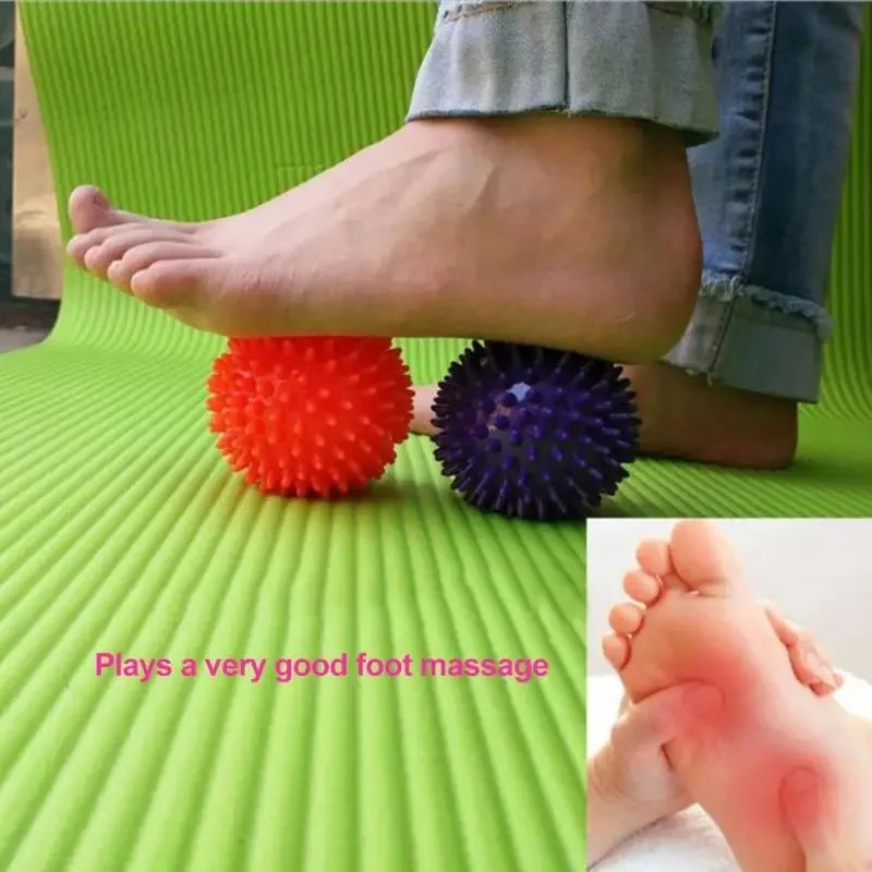 Thumbnail: 7cm Fitness Physiotherapy PVC Ball Hard Spiked Massage Ball Relieve Plantar