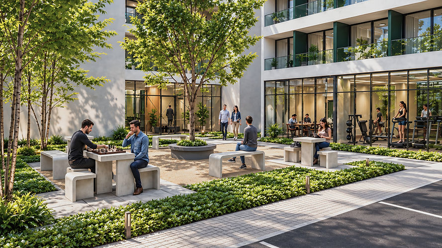 Jardin interior - Edificio ONE