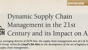 Dynamic Supply Chain in the 21st Century and its Impact on Asia
Source: Lloyd's FTB Asia - November 2001