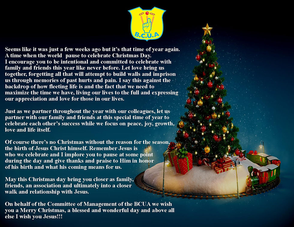              Merry Christmas from the BCUA