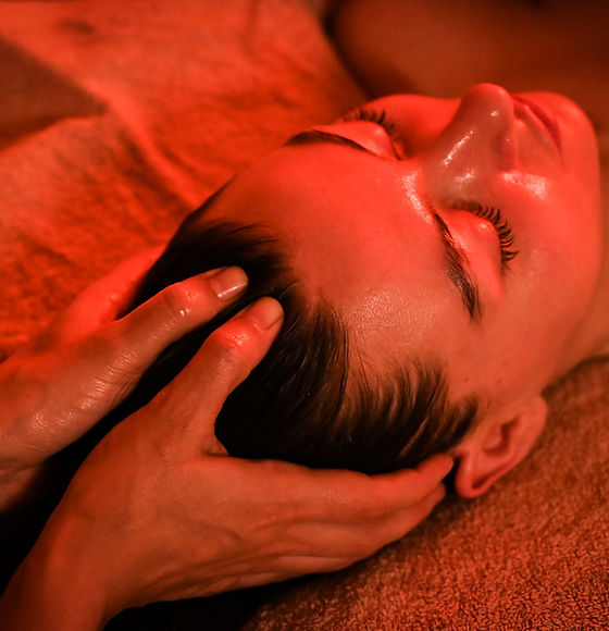 Hovedebunds massage, kranio sakral terapi med myoreflex og akupunktur punkter, skalp massa
