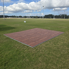 15 x 12 Dark Maple Dance Floor rental