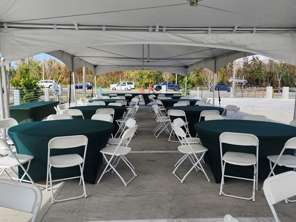Tent, table and chair rentals