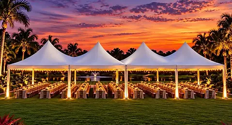 Sunset Wedding Tents by the Lake_compressed.webp