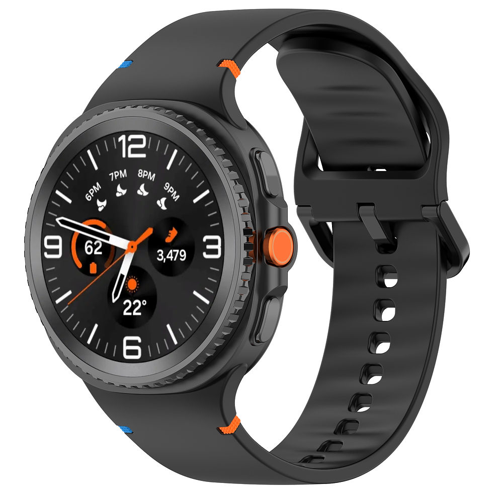 Miniatura: Pulseira de Silicone para Samsung Galaxy Watch 8 40mm e 44mm