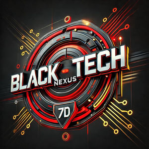 Black Tech Nexus-7D Brand Identity Logo
