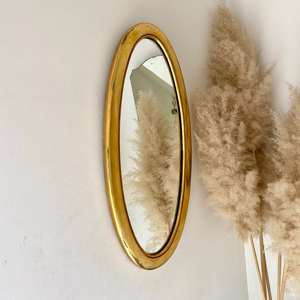 Miniature : Miroir ancien à la feuille d’or