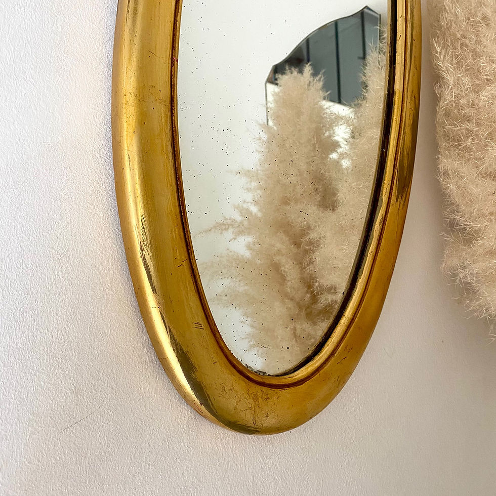 Miniature : Miroir ancien à la feuille d’or