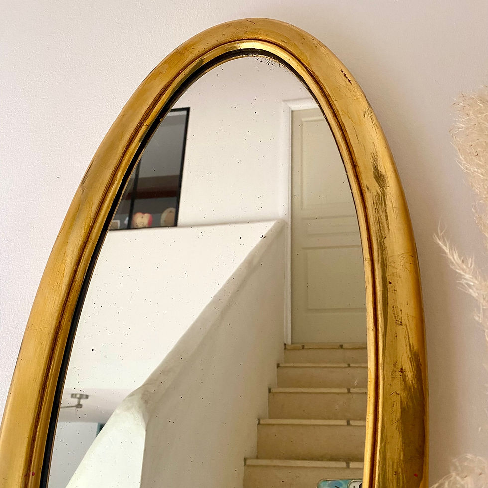 Miniature : Miroir ancien à la feuille d’or