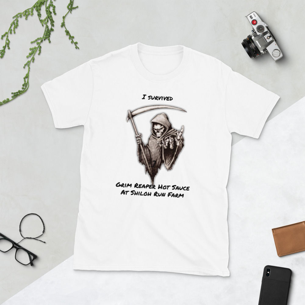 I Survived Grim Reaper Hot Sauce Short-Sleeve Unisex T-Shirt