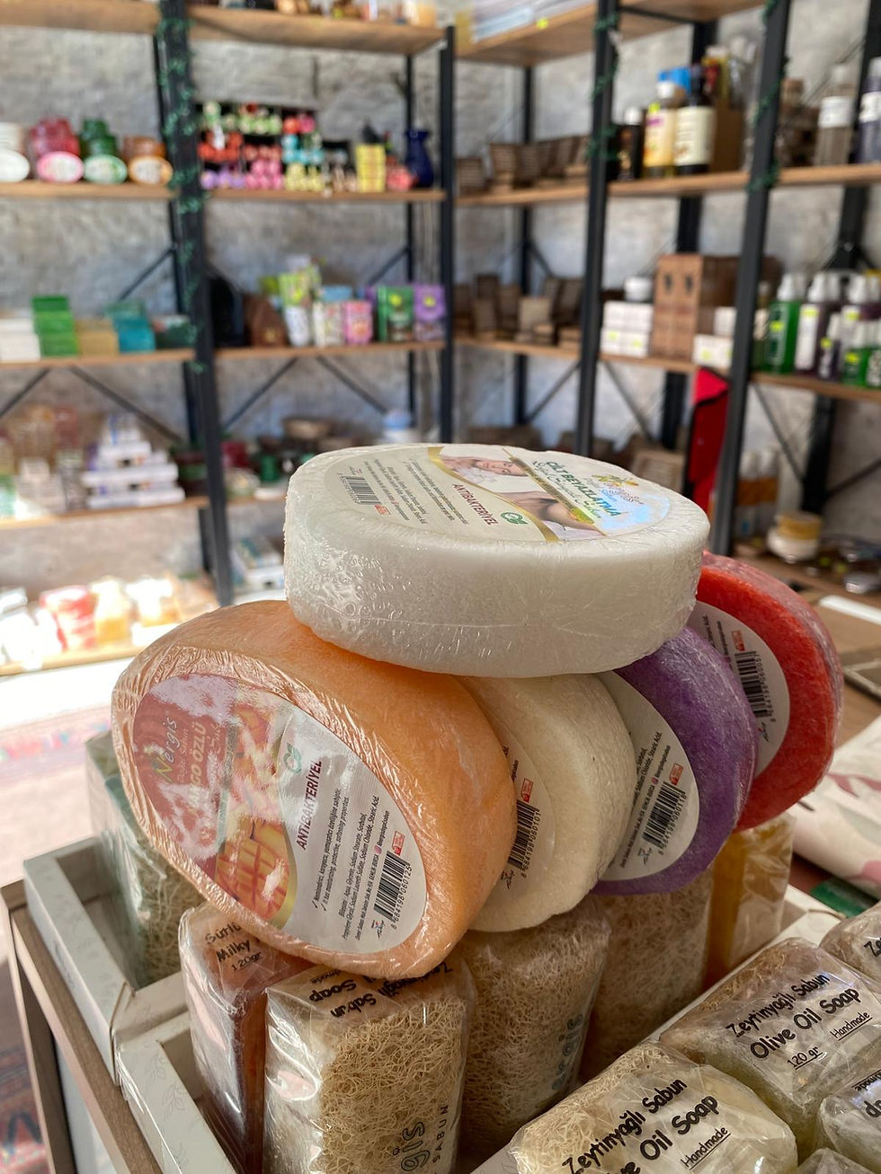 Küçük resim: Mango Özlü Antibakteriyel Süngerli Sabun 120gr 