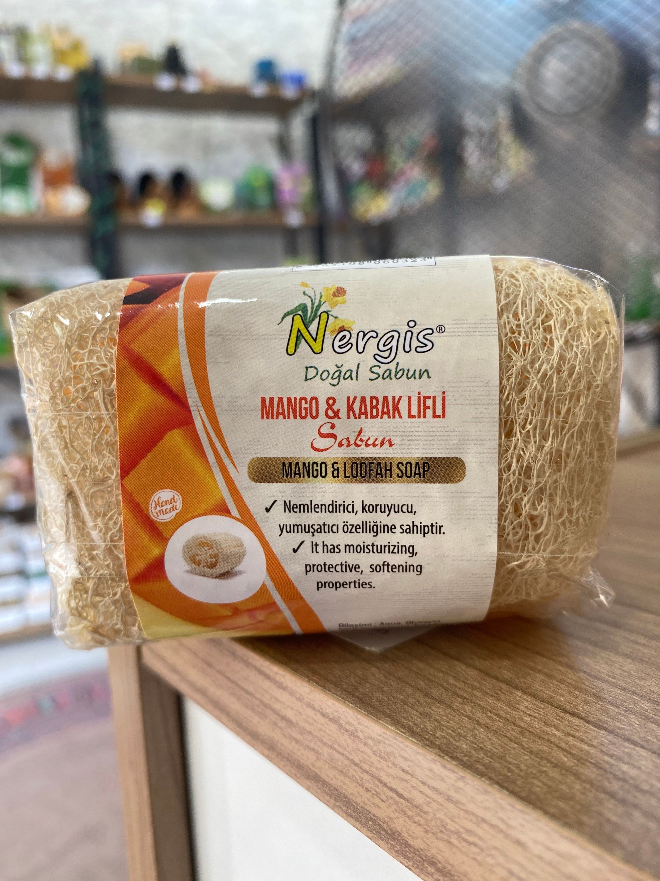 Mango Özlü Doğal Kabak Lifli Sabun