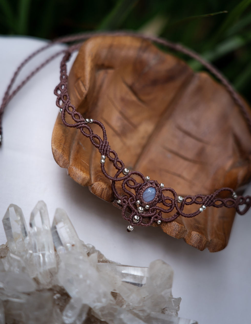 Miniatura: Tiny Choker with Blue Lace Agate 
