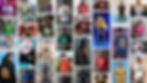 Collage of models wearing bold, colorful graphic t-shirts with retro designs, slogans, and fun prints.