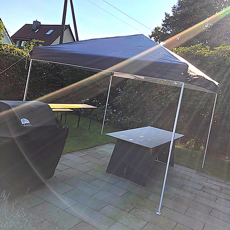 Stabiler Faltpavillon mieten bei TeamSpirit Verleih