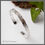 Miniature : Bracelet plat Sous-bois en argent avec motif de feuilles