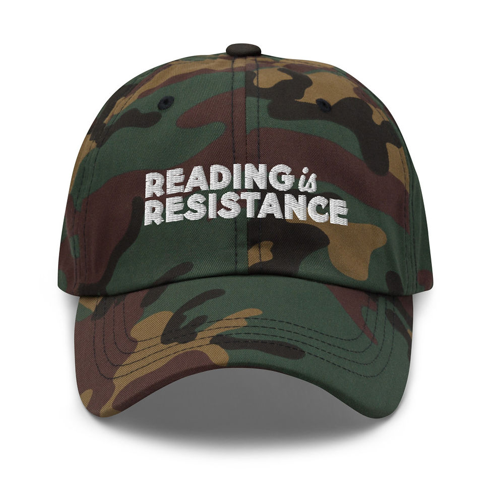 Thumbnail: Reading is Resistance Dad hat