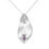 Thumbnail: HANDMADE ANGEL FEATHER AMETHYST SILVER NECKLACE