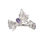 Thumbnail: AUTUMN LEAF SILVER RING WITH AMETHYST