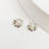 Thumbnail: Sterling Silver Honeycomb Bee Stud Earrings