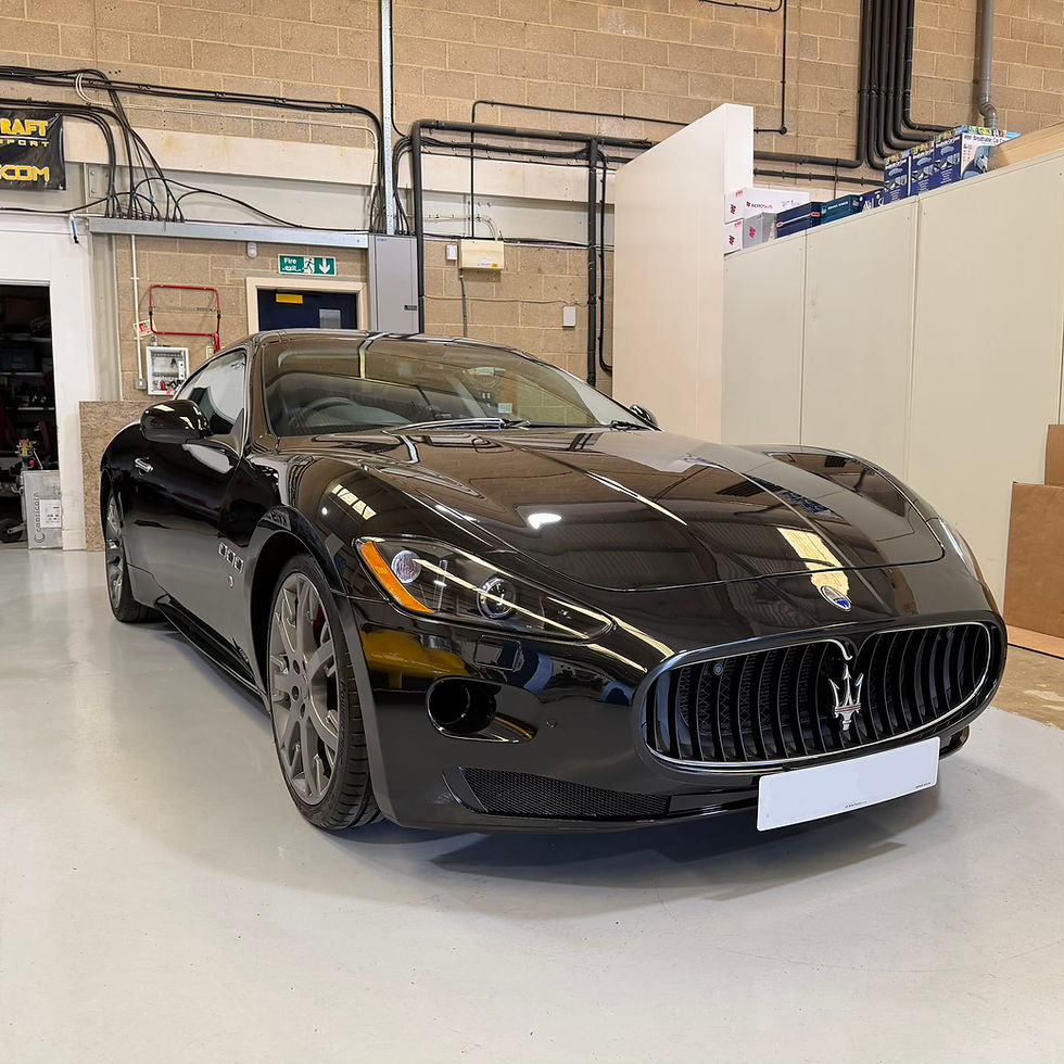 Maserati GranTurismo after full paint correction and ceramic coating