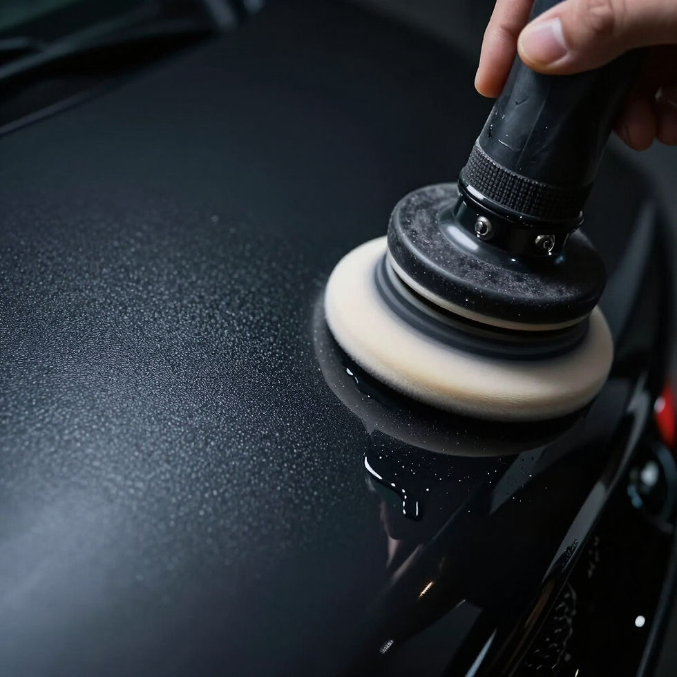 Machine polishing car paintwork for a professional finish