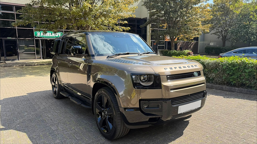 Land Rover Defender after professional paint enhancement and ceramic coating