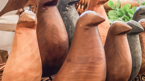 wood carved standing birds 2 AA.jpeg