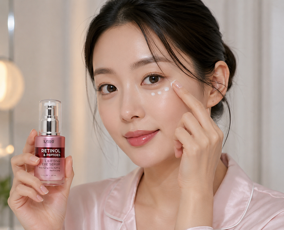 Thumbnail: AZURE Retinol & Peptides Lifting Eye Serum – Anti-Aging Eye Treatment for Puffin