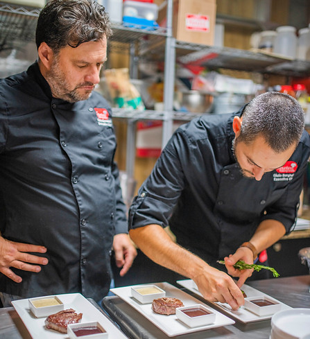 Miami chefs prepping meals for wedding tasting.jpg