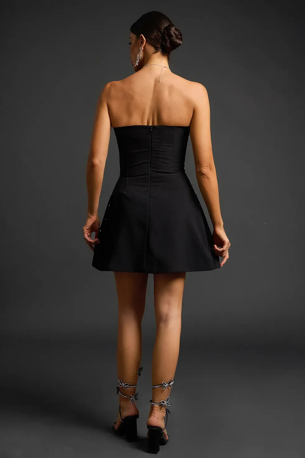 Thumbnail: Strapless Crystal Mini Dress