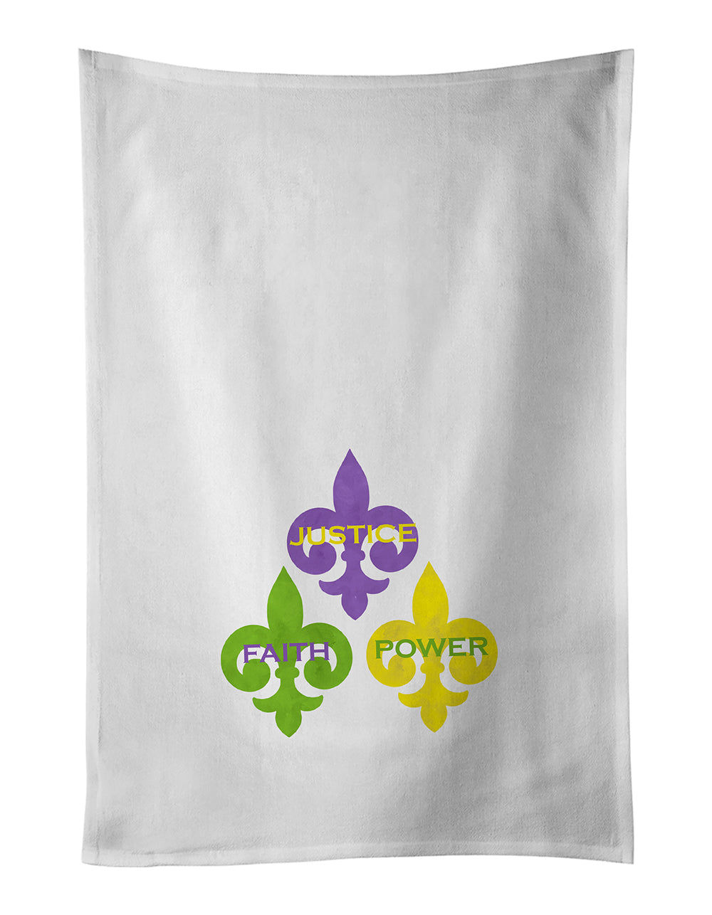 Justice Faith Power Mardi Gras Kitchen Towel Set of 2