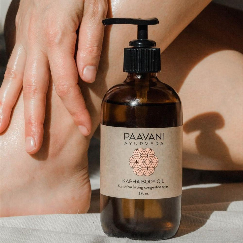 Thumbnail: Kapha Body Oil | Invigorating Ayurvedic Abhyanga Oil for Oily, Congested Skin