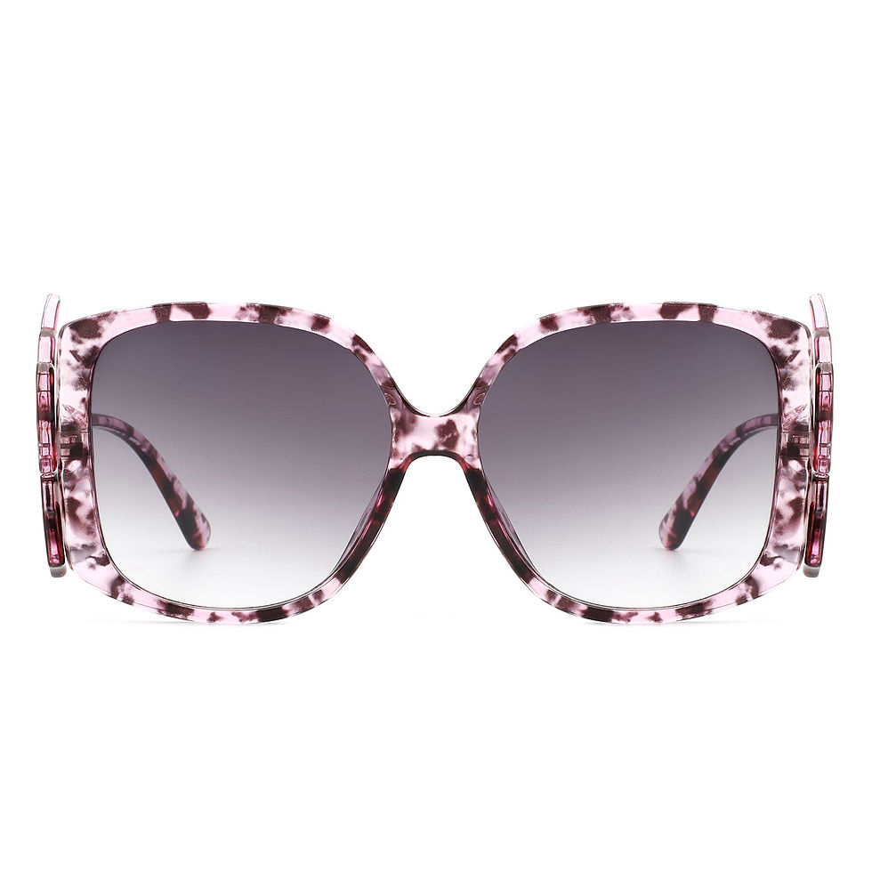 Thumbnail: Vortexia - Oversize Irregular Frame Large Fashion Square Sunglasses